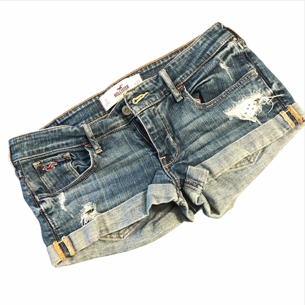 Vintage Hollister Jean Shorts w/ Rips Size 5